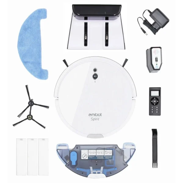 Retour Gratuit Robot Aspirateur Et Laveur AMIBOT Spirit Motion Avec Cartographie Cam?… 5